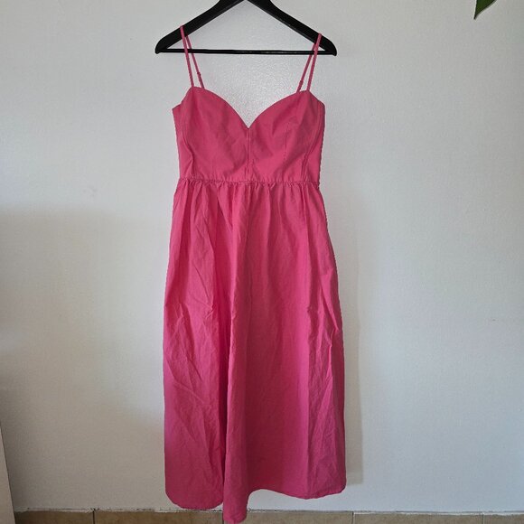 Steve Madden - Poplin Midi Dress - Size Large - Picture 2 of 10